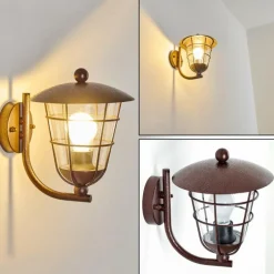 Luminaires Rustiques-hofstein Applique murale d'extérieur Sonvil Brun, 1 lumière