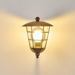 Luminaires Rustiques-hofstein Applique murale d'extérieur Sonvil Brun, 1 lumière