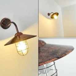 Luminaires Rustiques-hofstein Applique murale d'extérieur Oricourt Bronze, 1 lumière