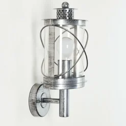 hofstein Applique murale d'extérieur Chamesol Brun, Argenté, 1 lumière