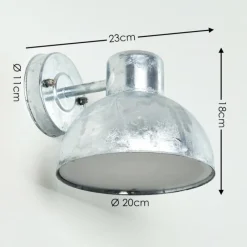 hofstein Applique murale d'extérieur Fezzou Zingué, 1 lumière