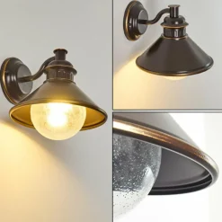 Luminaires Rustiques-hofstein Applique murale d'extérieur Bocholt Cuivre, 1 lumière