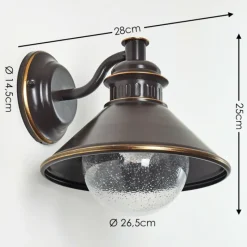 Luminaires Rustiques-hofstein Applique murale d'extérieur Bocholt Cuivre, 1 lumière