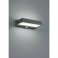 Luminaires Trio Applique murale d'extérieur Trio CUANDO LED Anthracite, 1 lumière, Détecteur de mouvement