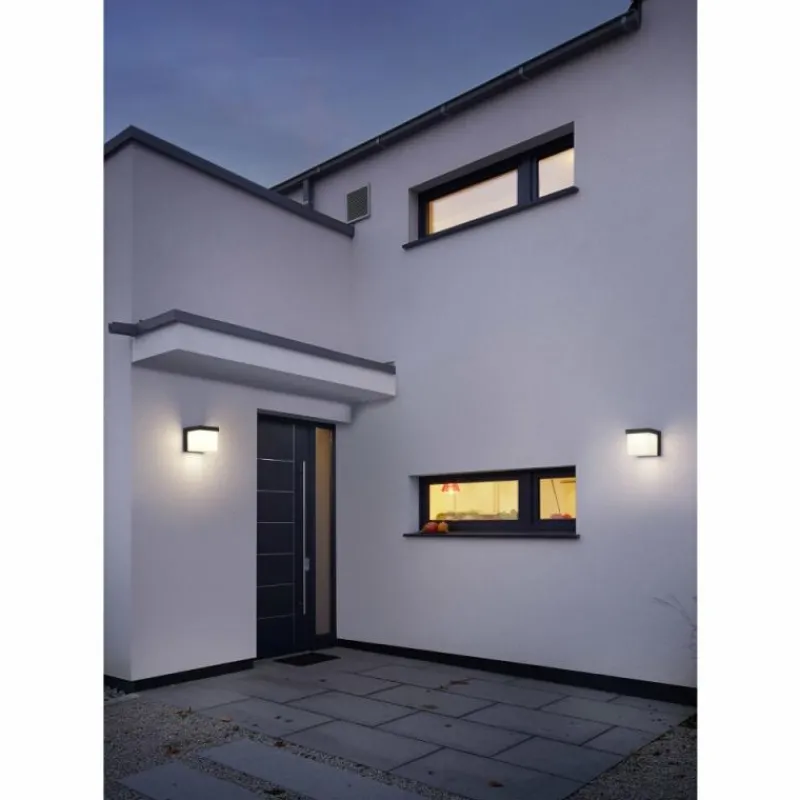 Luminaires Trio Applique murale d'extérieur Trio YANGTZE LED Anthracite, 1 lumière