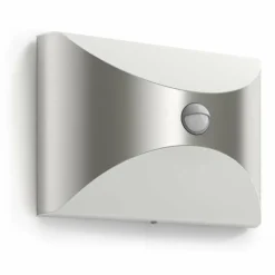 Luminaires Philips Applique murale d'extérieur Philips Herb LED Acier inoxydable, 1 lumière, Détecteur de mouvement