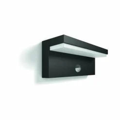 Luminaires Philips Applique murale d'extérieur Philips Bustan LED Anthracite, 2 lumières, Détecteur de mouvement