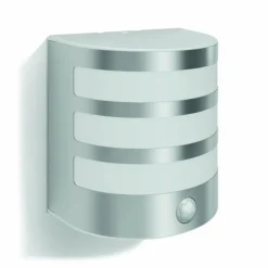 Luminaires Philips Applique murale d'extérieur Philips Calgary LED Acier inoxydable, 1 lumière, Détecteur de mouvement