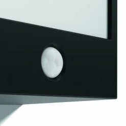 Luminaires Philips Applique murale d'extérieur Philips Macaw LED Noir, 1 lumière, Détecteur de mouvement