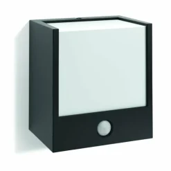 Luminaires Philips Applique murale d'extérieur Philips Macaw LED Noir, 1 lumière, Détecteur de mouvement