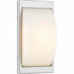 Luminaires LCD Applique murale d'extérieur LCD Emden LED Acier inoxydable, Détecteur de mouvement