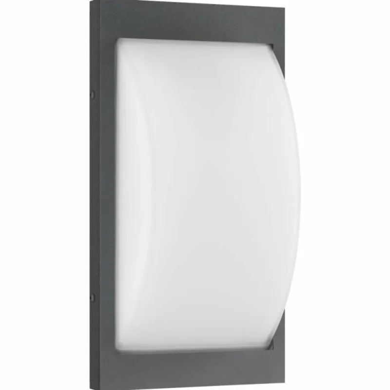 Luminaires LCD Applique murale d'extérieur LCD Emden Noir, 1 lumière, Détecteur de mouvement