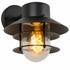 Luminaires Rustiques-Luminaires Lucide Applique murale d'extérieur Lucide ZICO Noir