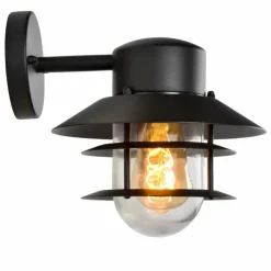 Luminaires Rustiques-Luminaires Lucide Applique murale d'extérieur Lucide ZICO Noir