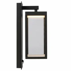 Luminaires Rustiques-Luminaires Lucide Applique murale d'extérieur Lucide CLAIRETTE LED Noir, Détecteur de mouvement