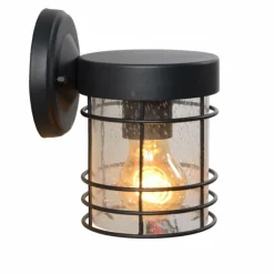 Luminaires Rustiques-Luminaires Lucide Applique murale d'extérieur Lucide KEPPEL Noir