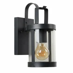 Luminaires Rustiques-Luminaires Lucide Applique murale d'extérieur Lucide LINDELO Noir