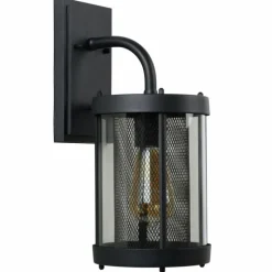 Luminaires Rustiques-Luminaires Lucide Applique murale d'extérieur Lucide MAKKUM Noir, 1 lumière