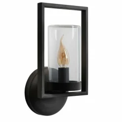 Luminaires Rustiques-Luminaires Lucide Applique murale d'extérieur Lucide NISPEN Noir, 1 lumière