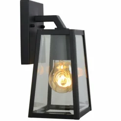 Luminaires Rustiques-Luminaires Lucide Applique murale d'extérieur Lucide MATSLOT Noir, 1 lumière