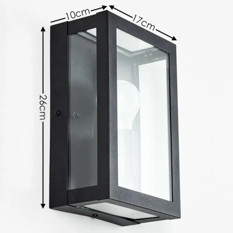 hofstein Applique murale d'extérieur Caudry Noir, 1 lumière