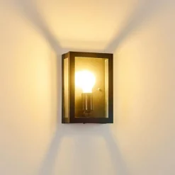 hofstein Applique murale d'extérieur Caudry Noir, 1 lumière