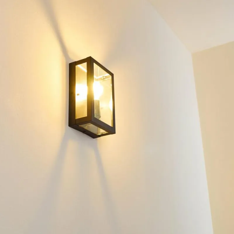 hofstein Applique murale d'extérieur Caudry Noir, 1 lumière