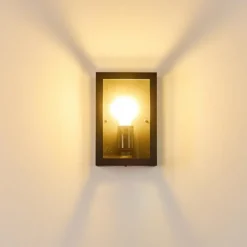 hofstein Applique murale d'extérieur Caudry Noir, 1 lumière