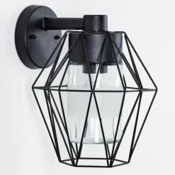 hofstein Applique murale d'extérieur Tartas Noir, 1 lumière