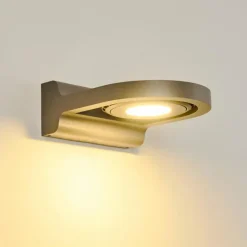 hofstein Applique murale d'extérieur Bandholm LED Gris, 1 lumière