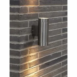 Luminaires Nordlux Applique murale d'extérieur Nordlux TIN Acier inoxydable, 2 lumières