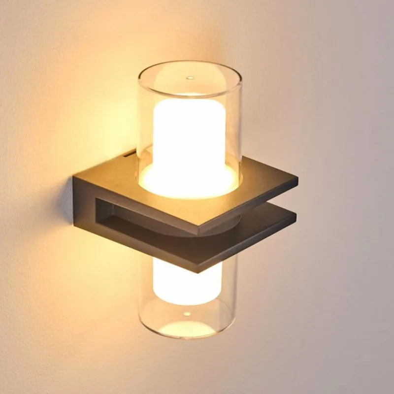 hofstein Applique murale d'extérieur Kekenis LED Anthracite, 1 lumière