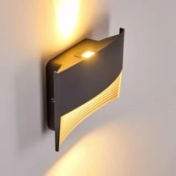 hofstein Applique murale d'extérieur Romo LED Anthracite, 1 lumière