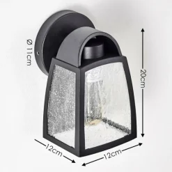 hofstein Applique murale d'extérieur Trosa Noir, 1 lumière