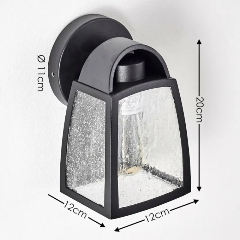 hofstein Applique murale d'extérieur Trosa Noir, 1 lumière