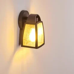 hofstein Applique murale d'extérieur Trosa Noir, 1 lumière