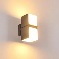 hofstein Applique murale d'extérieur Swanek LED Anthracite, 2 lumières