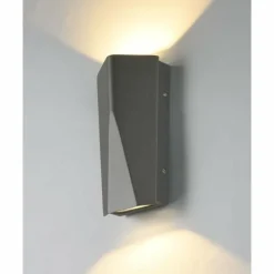 Luminaires Trio Applique murale d'extérieur Trio Leuchten TAY LED Anthracite, 2 lumières