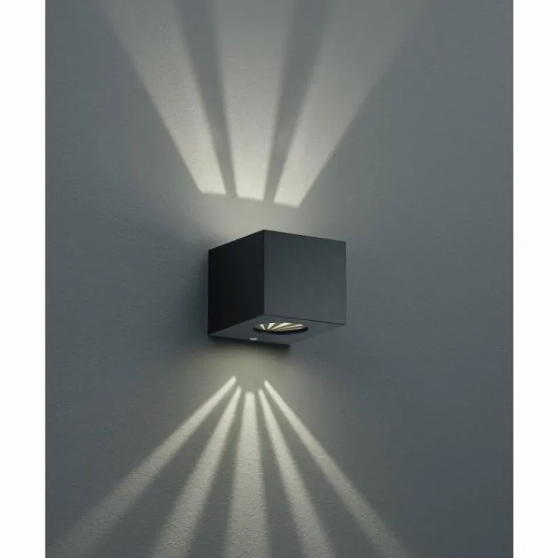 Luminaires Reality Applique murale d'extérieur Reality CORDOBA LED Noir, 2 lumières