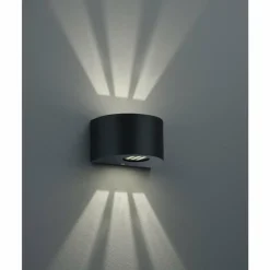 Luminaires Reality Applique murale d'extérieur Reality ROSARIO LED Noir, 2 lumières