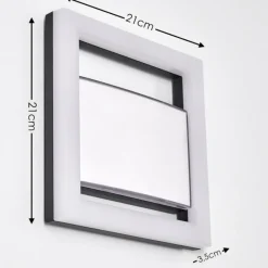 hofstein Applique murale d'extérieur Linna LED Aluminium, 1 lumière