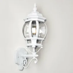 Luminaires Rustiques-hofstein Applique murale d'extérieur Lentua Blanc, 1 lumière