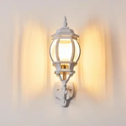 Luminaires Rustiques-hofstein Applique murale d'extérieur Lentua Blanc, 1 lumière