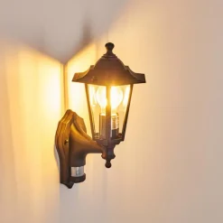 Luminaires Rustiques-hofstein Applique murale d'extérieur Loria Noir, 1 lumière