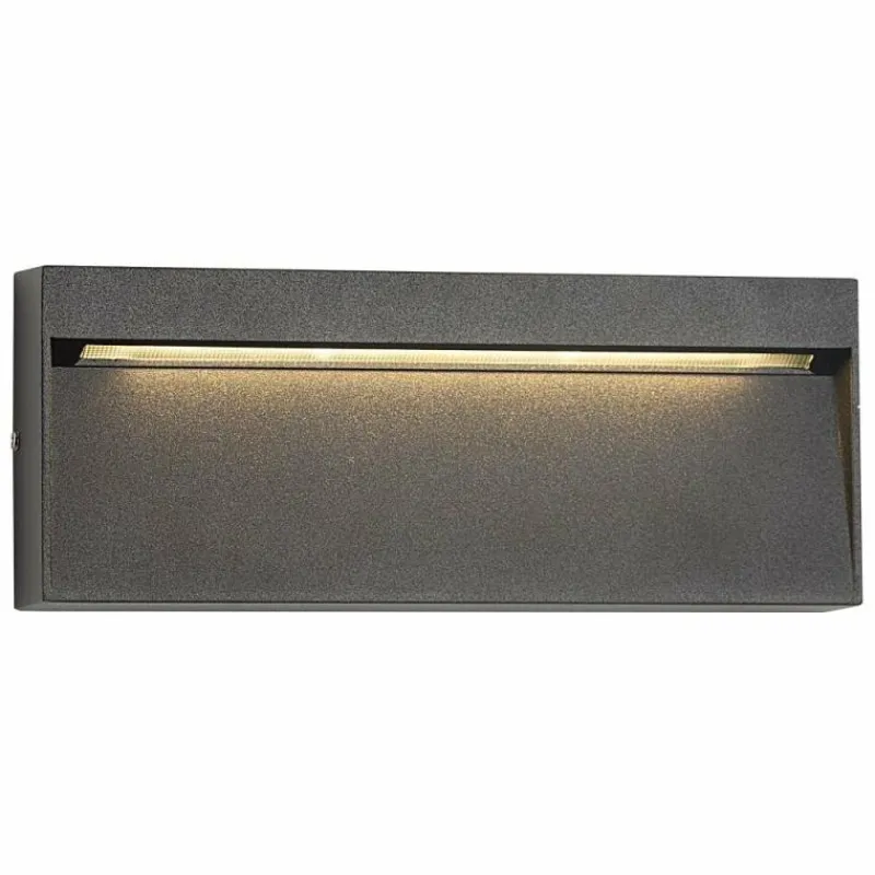 KS Verlichting Applique murale d'extérieur Shadow LED Noir, 1 lumière