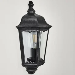 Lampes Vintages & Rétros-hofstein Applique murale d'extérieur Gilze Noir, 1 lumière