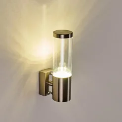 hofstein Applique murale d'extérieur Noreaz Chrome, 1 lumière