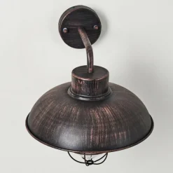 Luminaires Rustiques-hofstein Applique murale d'extérieur Steinberg Rouille, Noir, 1 lumière