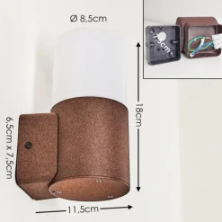 hofstein Applique murale d'extérieur Buhrkall Rouille, 1 lumière