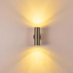 hofstein Applique murale d'extérieur Satava LED Chrome, 1 lumière